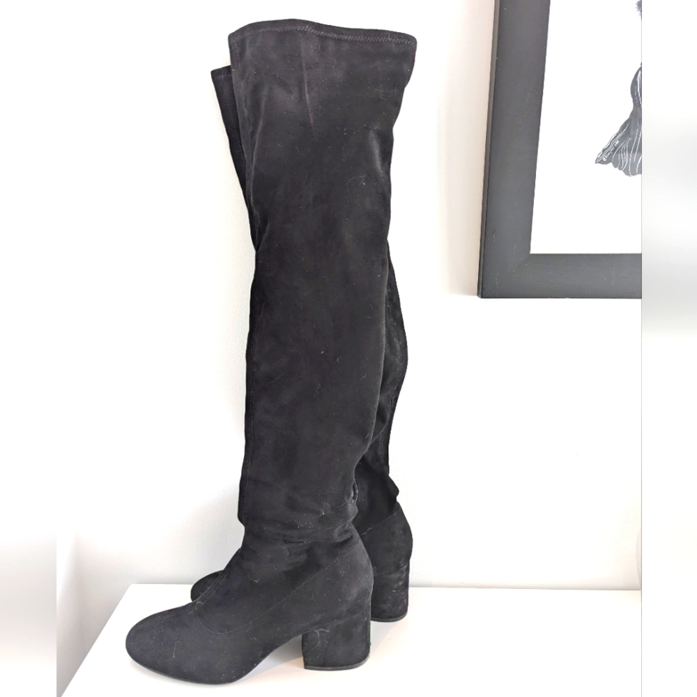 Kendall and Kylie over the knee suede boots